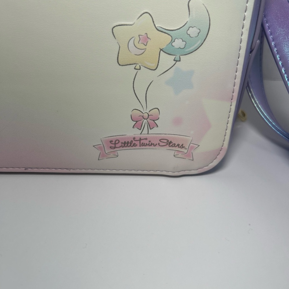 Little Twin Stars By Sanrio Purse Sil 34114 2023 Purple Shoulder No Tags - Picture 4 of 8